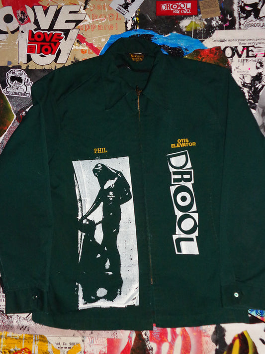 FOMO Collection - Collage Vintage Made in USA(1970s) Otis Elevator Sunday Service / FTPA / Manifesto Work Wear Jacket  - L - 14832