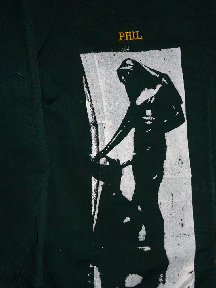 FOMO Collection - Collage Vintage Made in USA(1970s) Otis Elevator Sunday Service / FTPA / Manifesto Work Wear Jacket  - L - 14832