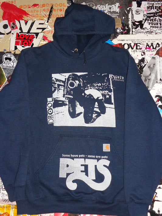 FOMO Collection - Carhartt "Ryan Homes" Collage Rubber Pup / Pets Hoodie - XL - 14923
