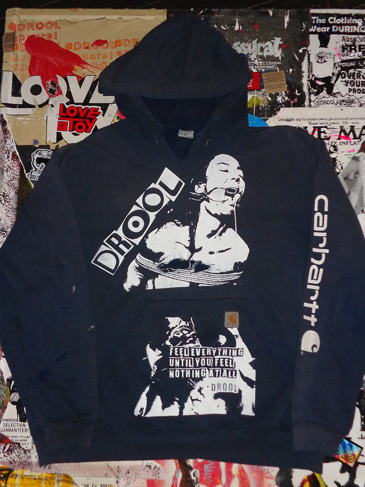 FOMO Collection - DISTRESSED(see photos) Carhartt Collage Origin Story / Feel Everything Hoodie - 2XL - 14924