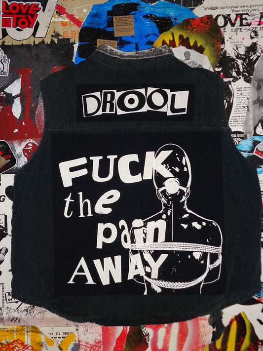 FOMO Collection - DISTRESSED Lee Collage FTPA / Manifesto Vest - L - 14930