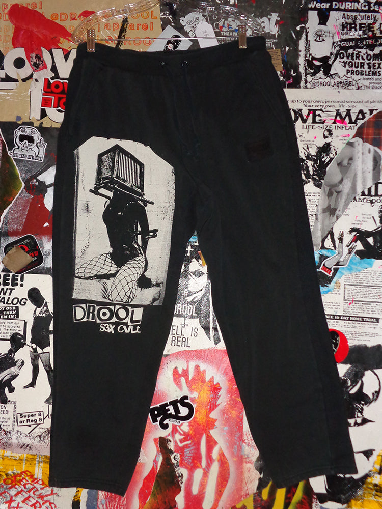 FOMO Collection - Puma Box Head Sweatpants  - XL(Waist = 34", Inseam = 27", Length = 37") - 1509
