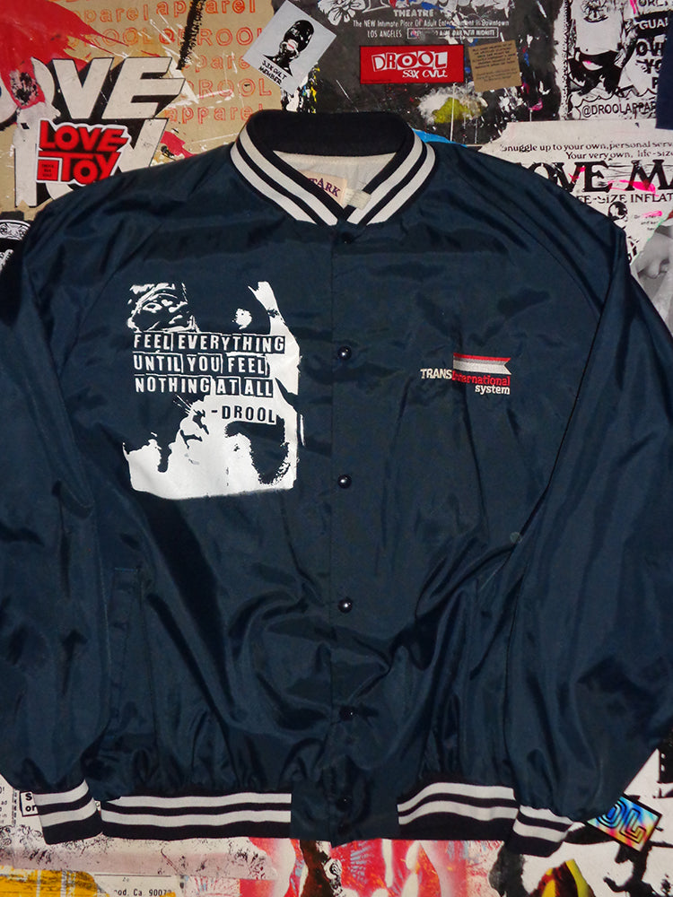 FOMO Collection - Vintage 1980s Made in USA Trans International Collage Origin Story / Feel Everything Jacket - 4XL - 15031