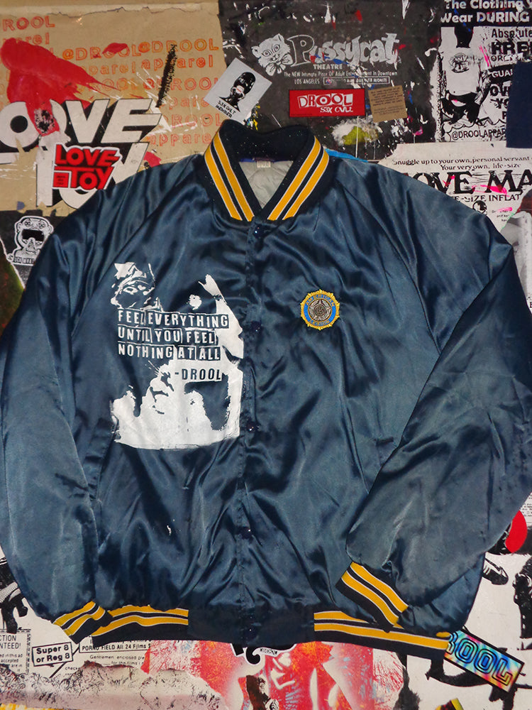 FOMO Collection - Vintage 1980s Made in USA American Legion Collage Origin Story / Feel Everything Jacket - XL - 15032