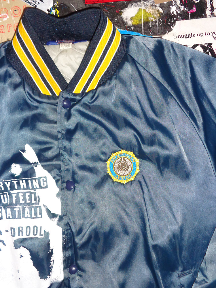 FOMO Collection - Vintage 1980s Made in USA American Legion Collage Origin Story / Feel Everything Jacket - XL - 15032