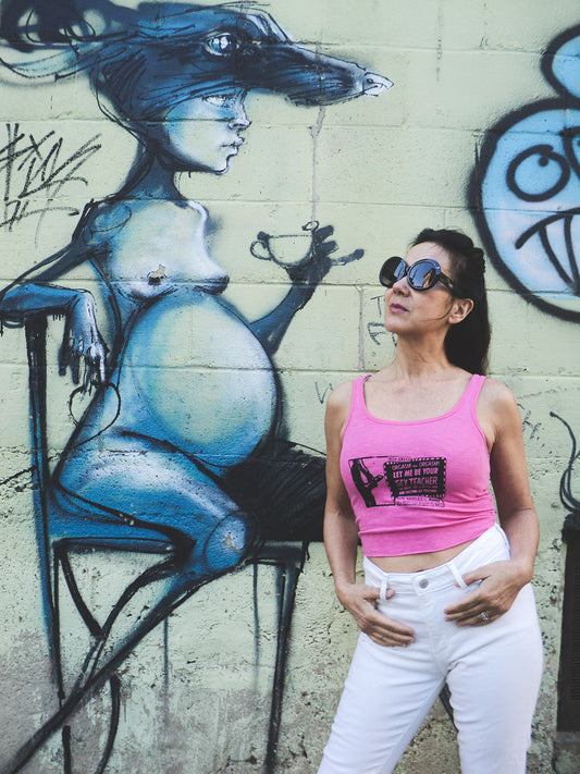 FOMO Collection - Teacher Raw Cut Crop Top - XS - 1287