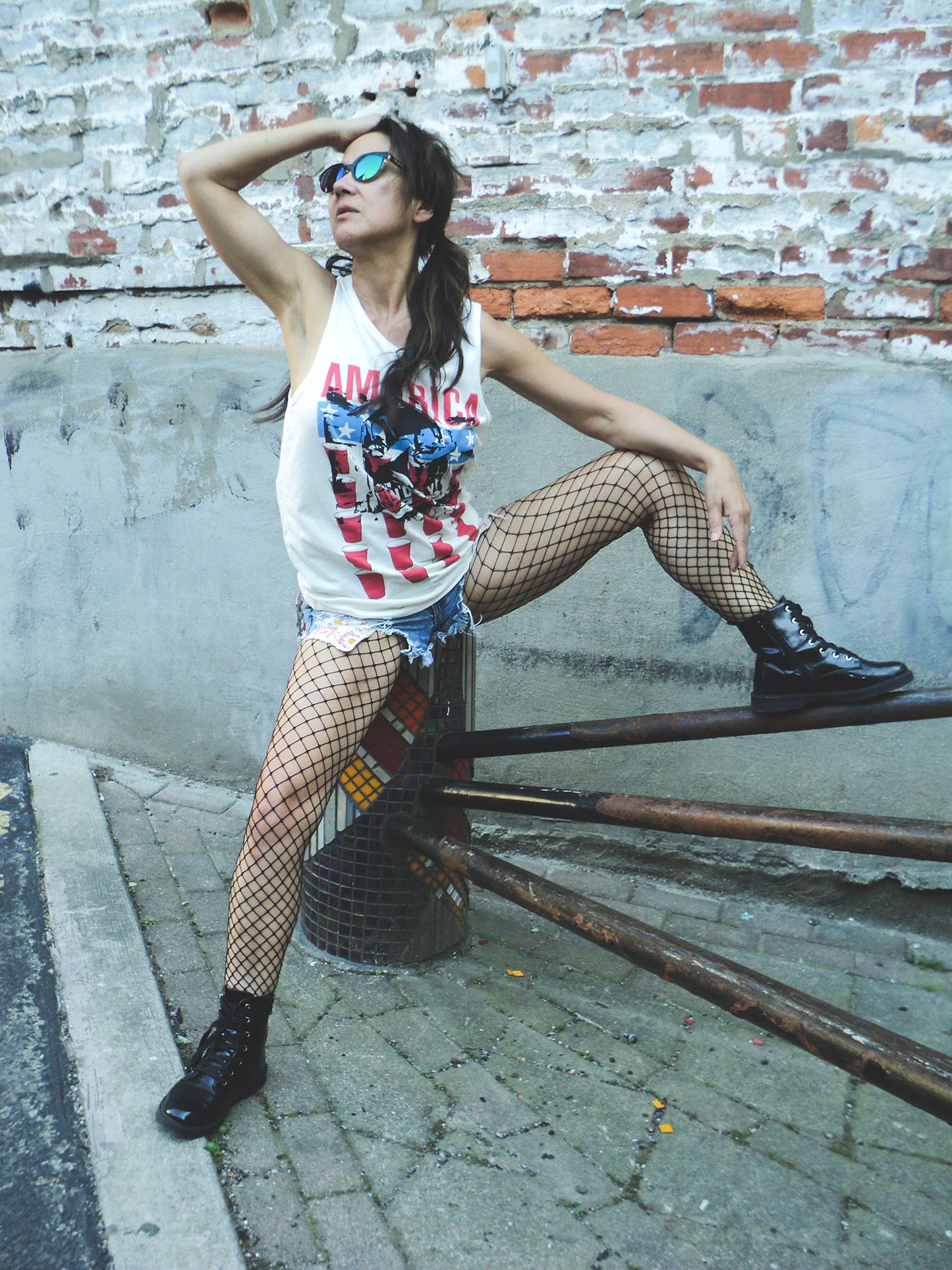 FOMO Collection - America Ridin Dirty Tank Top  - S - 13239