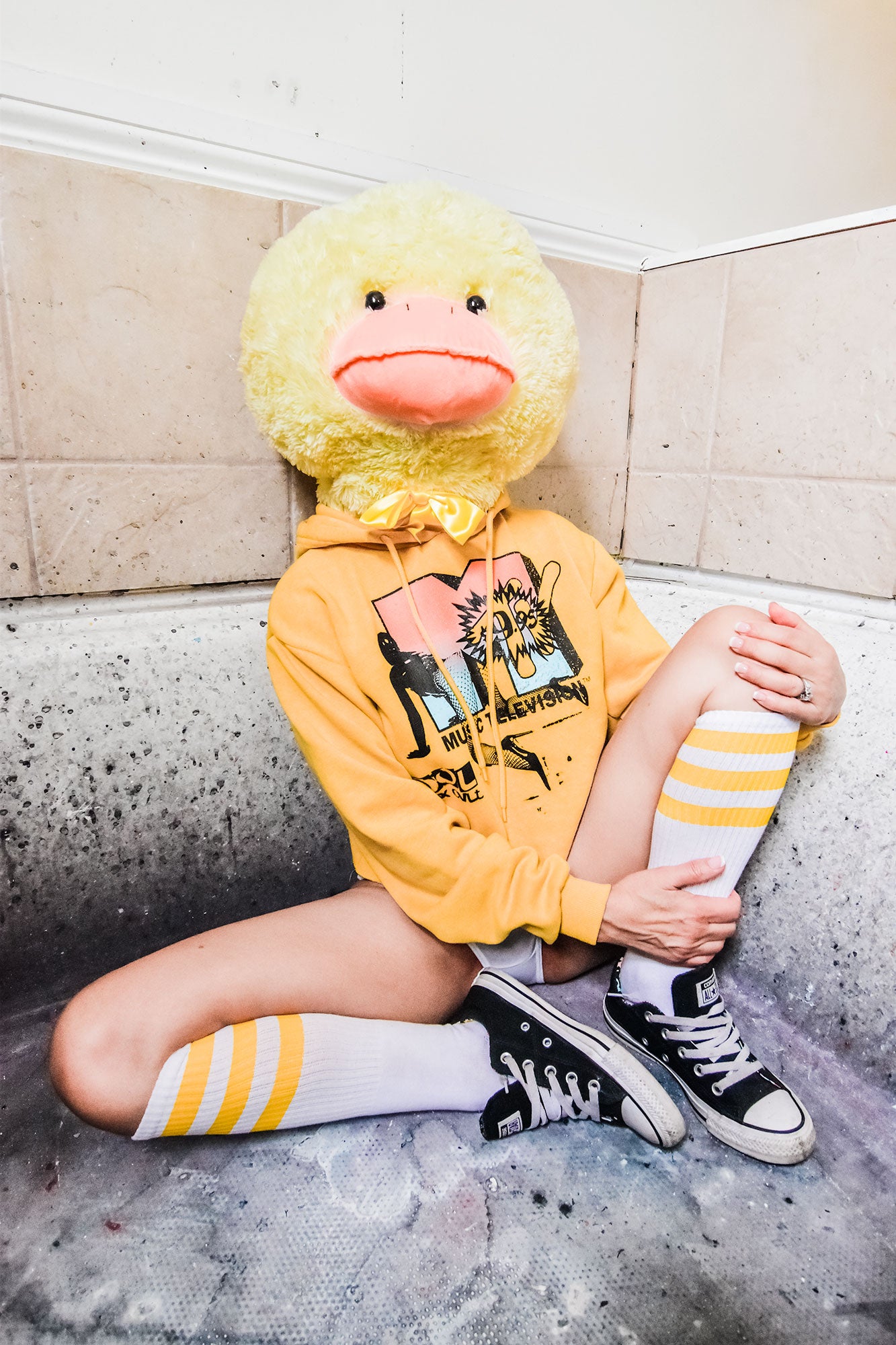 FOMO Collection MTV Love Machine Crop Top Hoodie - S - 9130
