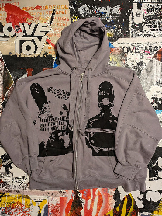 FOMO Collection - Collage Manifesto Zip Up Hoodie - 3XL - 5311