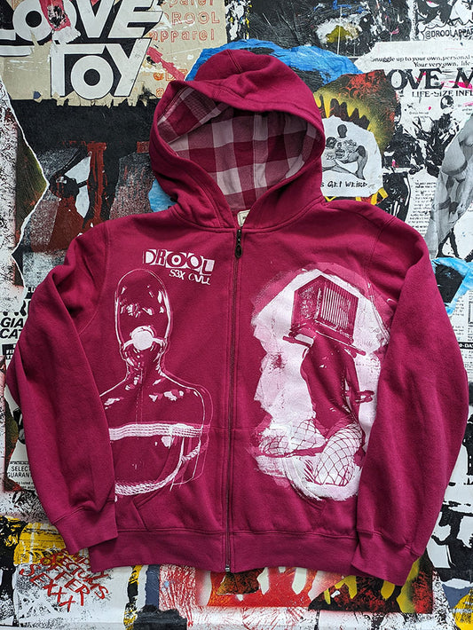 FOMO Collection - Collage Manifesto/Box Head Zip Up Hoodie - XL - 543