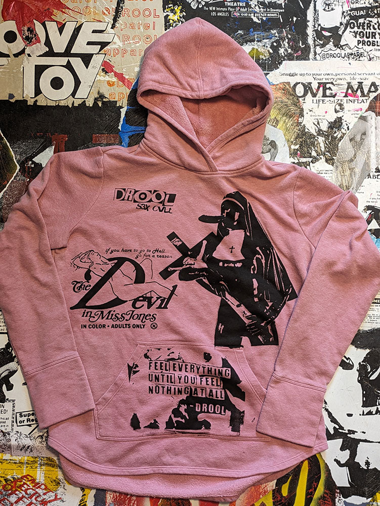 FOMO Collection - Collage Magdalene / Devil In Miss Jones Hoodie - L - 5611