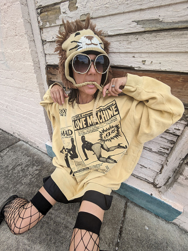 FOMO Collection - Collage Love Machine/Love Maid Crewneck - 2XL - 6017