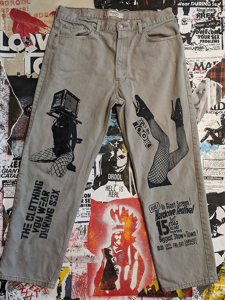 FOMO Collection - Collage Levi 550 Jeans - 38/30 - 6316