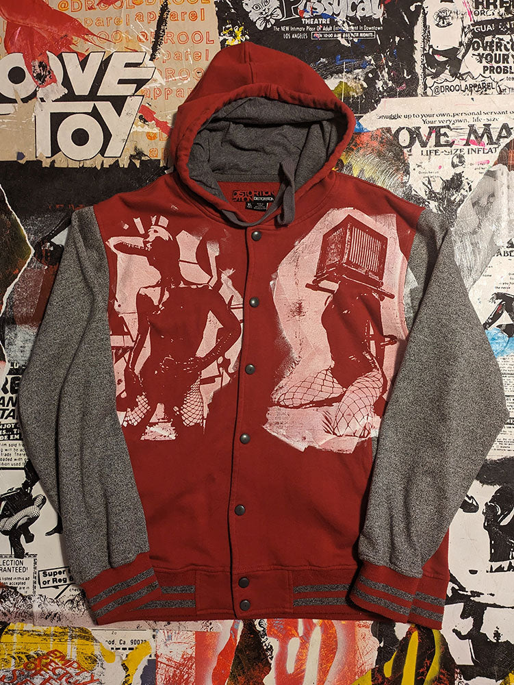 FOMO Collection - Collage Varsity Hoodie Jacket - XL - 633