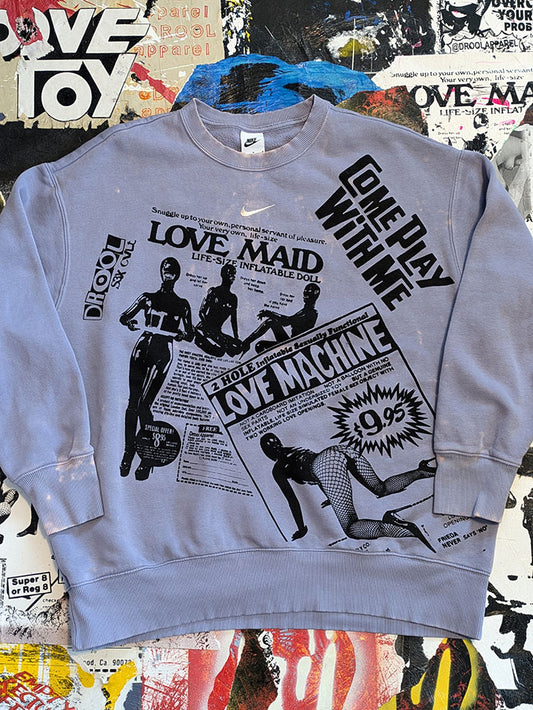 FOMO Collection - Collage Love Maid/Machine Crewneck - Medium - 6530