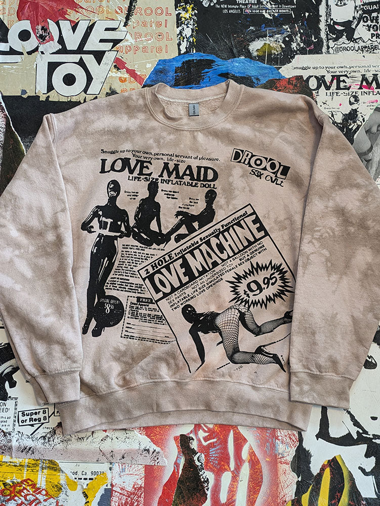 FOMO Collection - Collage Love Machine/Love Maid Crewneck - Large - 6715