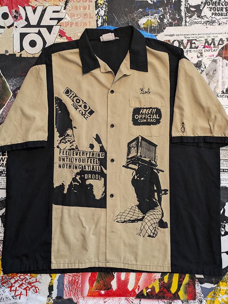 FOMO Collection - Collage Feel Everything/Box Head Bowling Shirt - 2XL - 6930