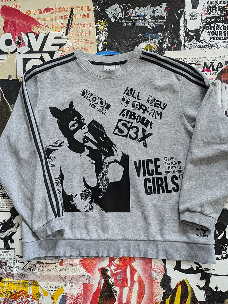 FOMO Collection - Collage A.D.I.D.A.S. Vice Girls Crewneck -  2XL - 7329