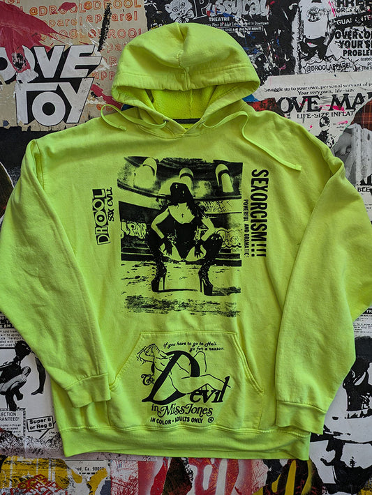 FOMO Collection - Collage Rubber Nun In Pittsburgh / Devil In Miss Jones Hoodie - 2XL - 7727