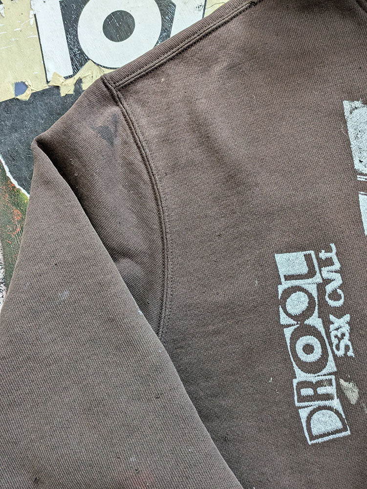 FOMO Collection - DISTRESSED Collage Carhartt Rubber Nun In Pittsburgh / Devil In Miss Jones Hoodie - 2XL - 7730