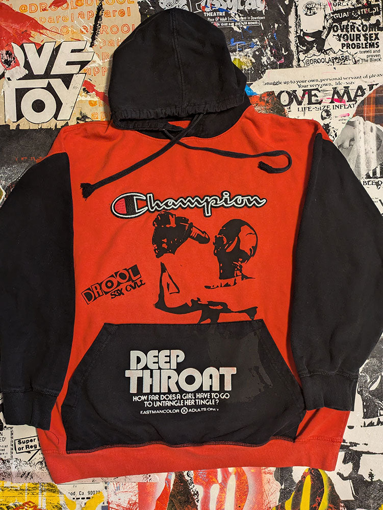 FOMO Collection - Collage Champion Hungry / Deep Throat Hoodie - 2XL - 7924