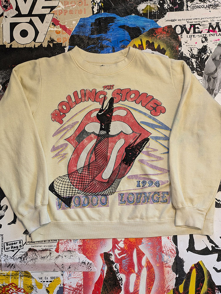 FOMO Collection - DISTRESSED Rolling Stones Legs Crewneck - XL - 8027