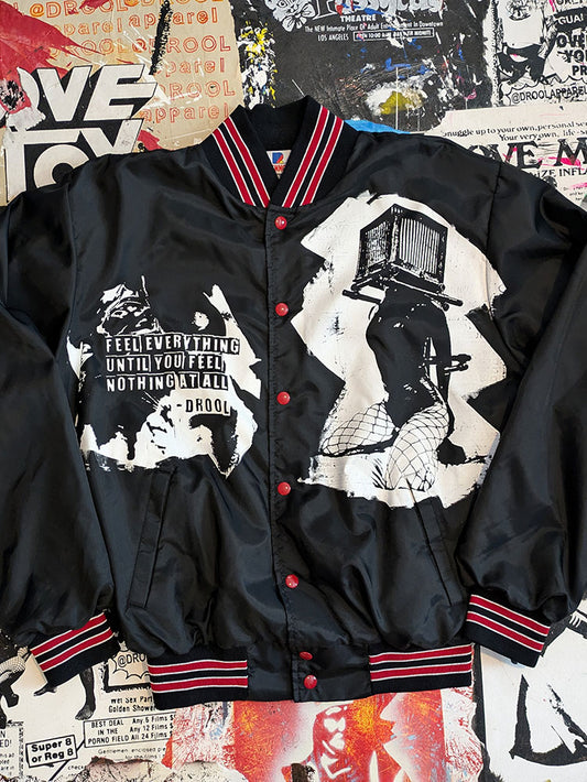 FOMO Collection - Collage Box Head / Origin Story Vintage Jacket  - L - 8129