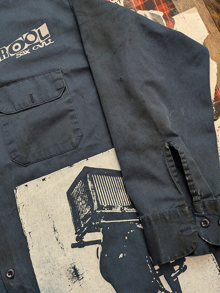 FOMO Collection - DISTRESSED Collage Dickies Origin Story / Box Head Work Wear -2XL - 8219