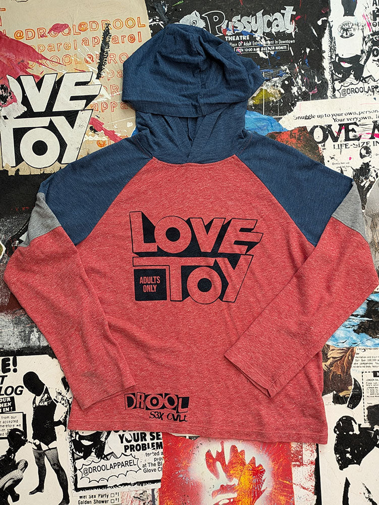 FOMO Collection - DISTRESSED Love Toy Lightweight Hoodie - Extra Small - 8317