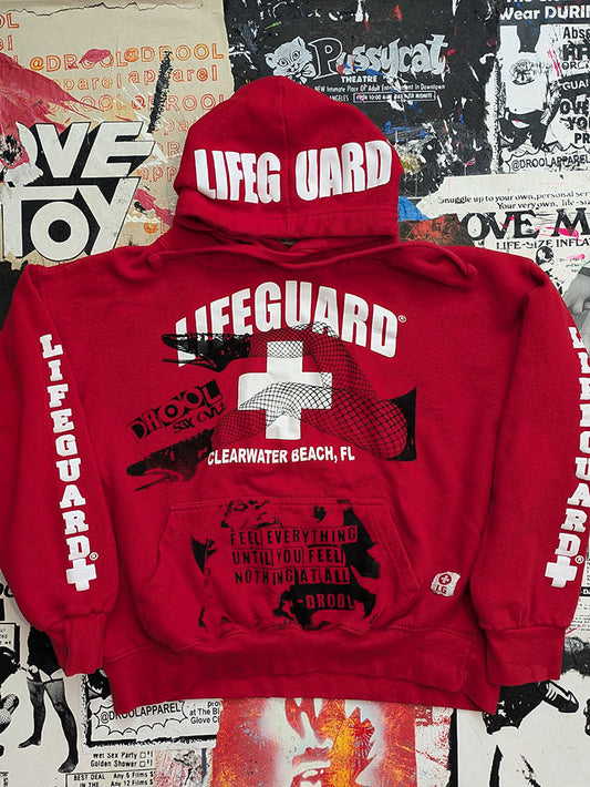 FOMO Collection - Collage Lifeguard Legs Hoodie - Large - 8321