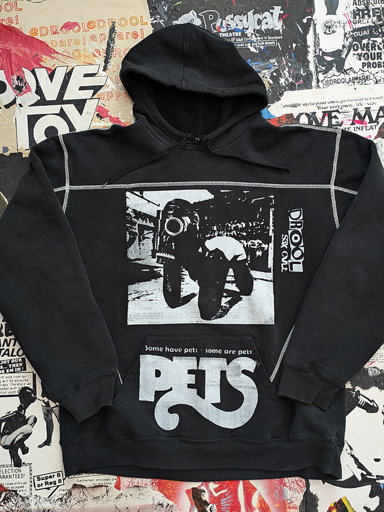FOMO Collection - DISTRESSED Collage Pets Hoodie - Large - 8322