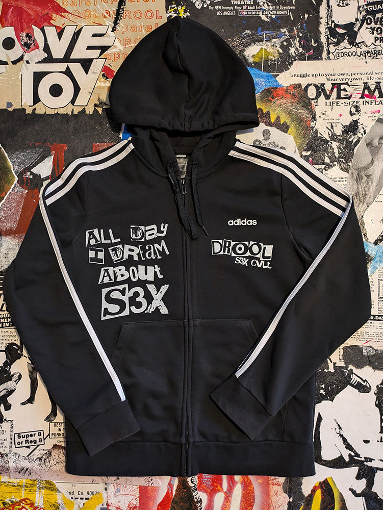 FOMO Collection - Collage A.D.I.D.A.S. Origin Story Zip Up Hoodie(double-sided) - L - 8526