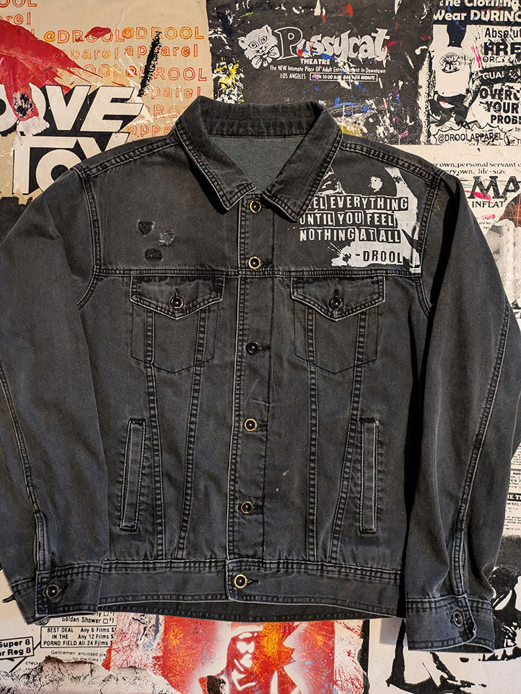 FOMO Collection - Collage Origin Story Fox Racing Denim Jacket - 2XL - 8530
