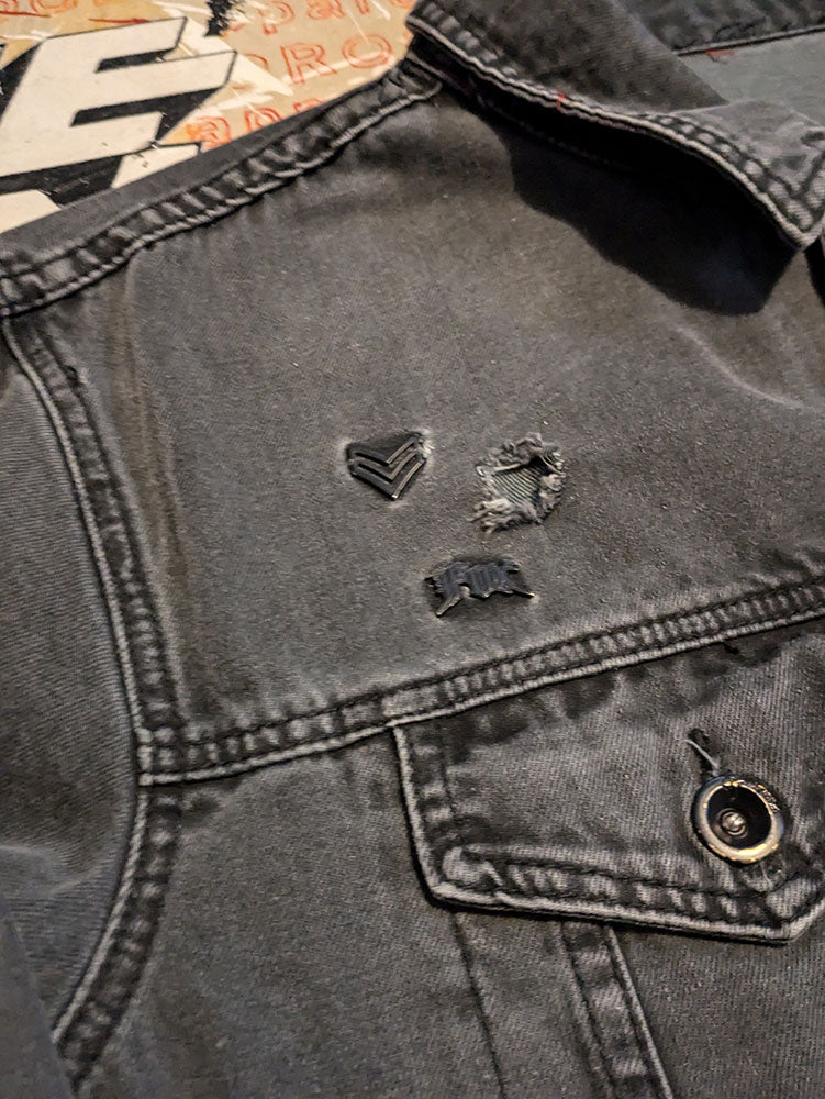FOMO Collection - Collage Origin Story Fox Racing Denim Jacket - 2XL - 8530