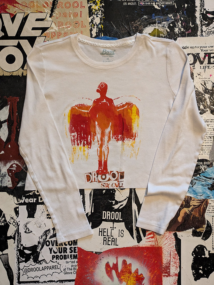 In Utero Raw Cut Crop Top - M - 8620