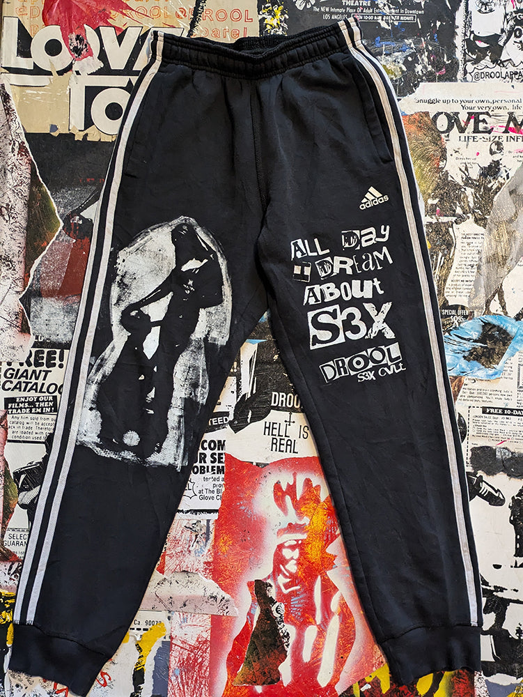 FOMO Collection - Collage A.D.I.D.A.S. Sunday Service Joggers - S(28" waist) - 8636