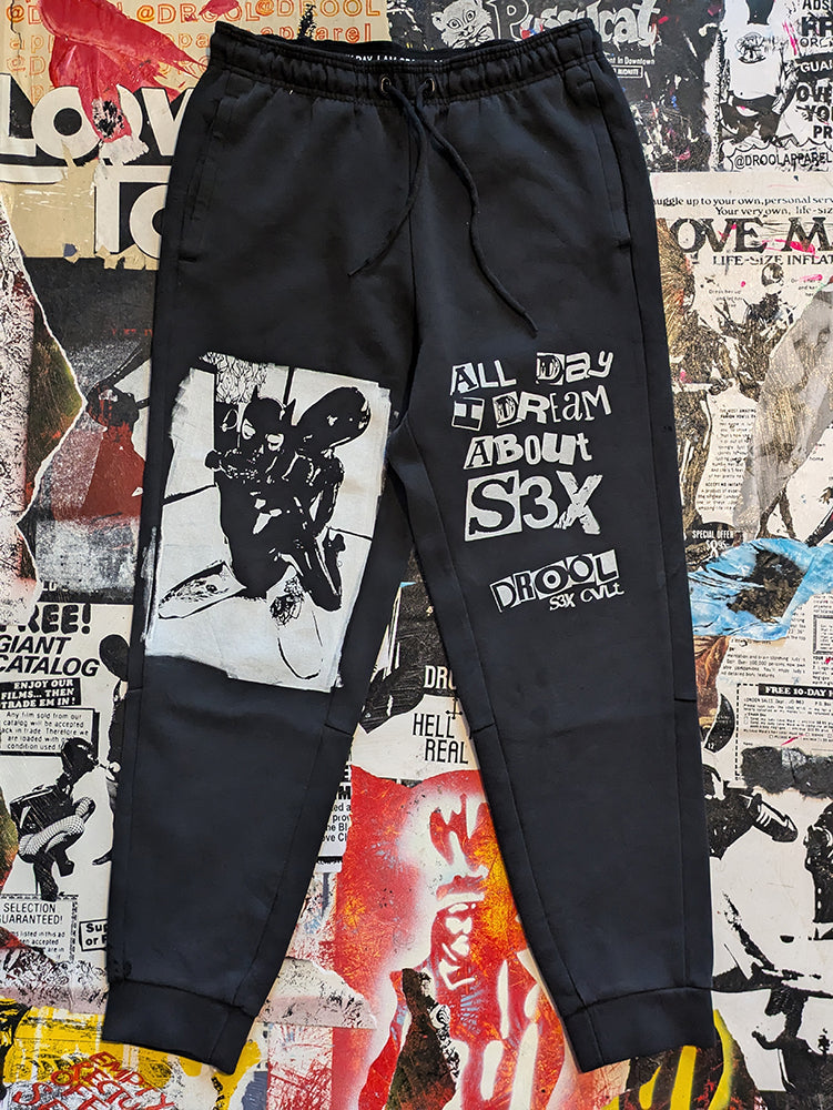 FOMO Collection - Collage A.D.I.D.A.S. Throat Hug Sweatpants - XL(36" waist) - 8634