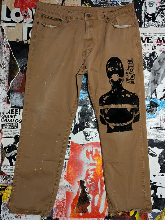 FOMO Collection DISTRESSED Levi's 541 Pants - XL (38" waist - 32" length) - 8822