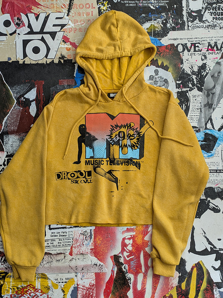 FOMO Collection MTV Love Machine Crop Top Hoodie - S - 9130