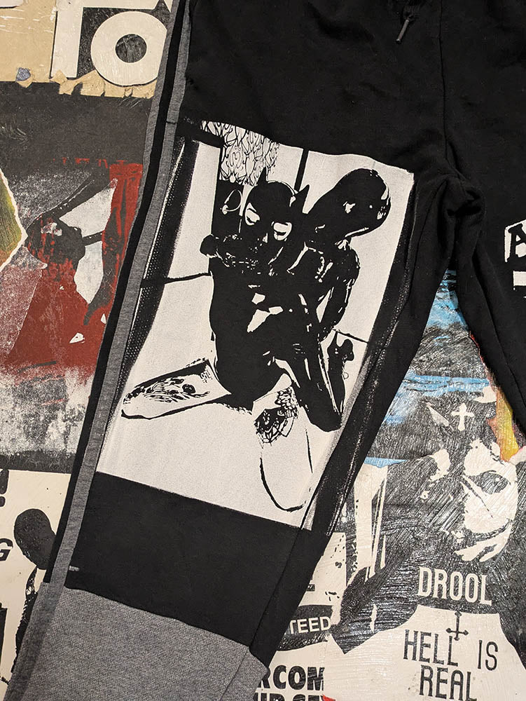 FOMO Collection Collage A.D.I.D.A.S. Throat Hug Joggers - M(Waist 30" Inseam 28" Length 37") - 9220