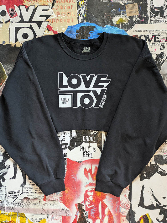 FOMO Collection Love Toy Raw Cut Crop Top Crewneck - 2XL - 9628