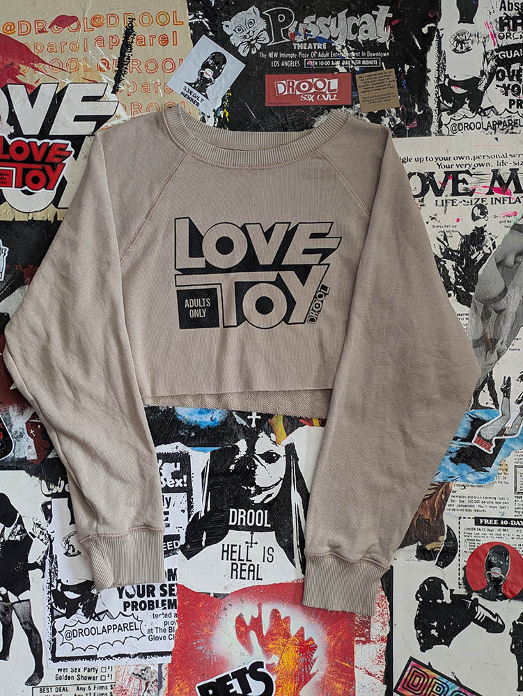 FOMO Collection Love Toy Raw Cut Crop Top - S - 9721
