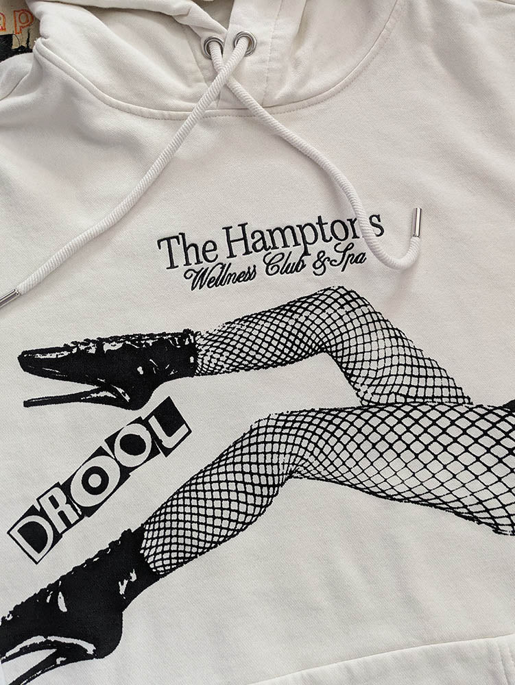 FOMO Collection  Collage Hamptons Wellness Spa Legs Hoodie  - L - 10016