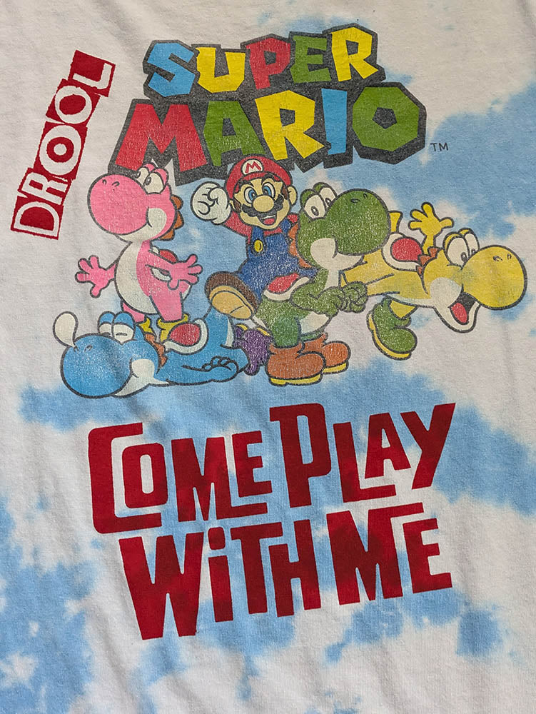 FOMO Collection DISTRESSED Super Mario Come Play With Me  - M - 10029
