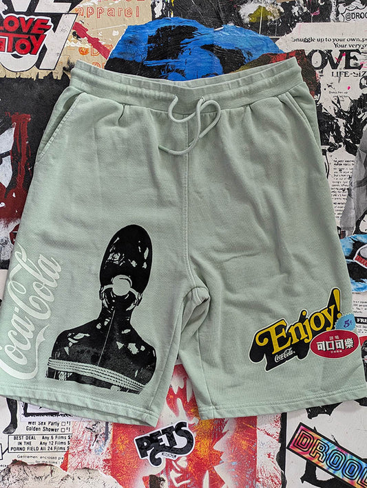 FOMO Collection Coca-Cola/Staple Collab Manifesto Shorts(Waist 32" - Inseam 10" - Length 22.5")  - L - 10048