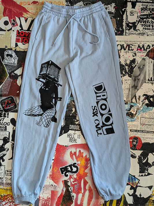 FOMO Collection Box Head Joggers  - Small - Tall (Waist = 26" - Inseam = 30" - Length = 40") - 10111