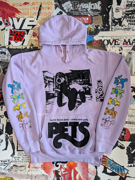 FOMO Collection Collage Grateful Dead Pets / Rubber Pup Hoodie  - L - 10118