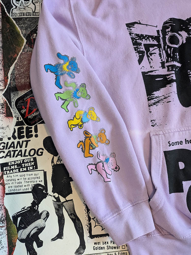 FOMO Collection Collage Grateful Dead Pets / Rubber Pup Hoodie  - L - 10118