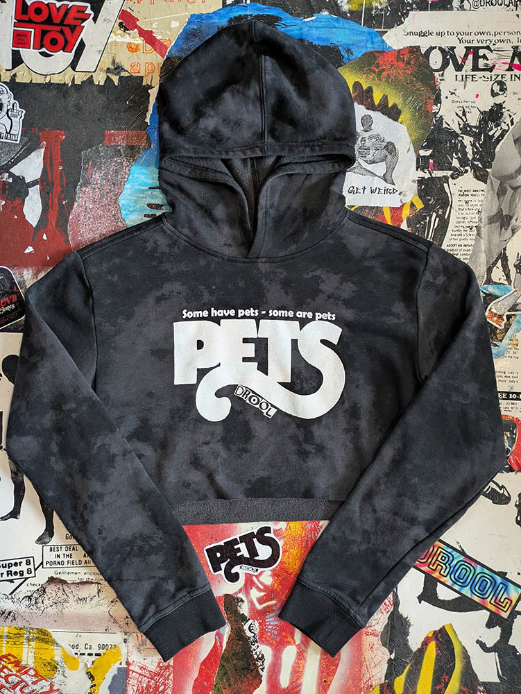FOMO Collection Pets Raw Cut Crop Top Hoodie  - XS - 10135