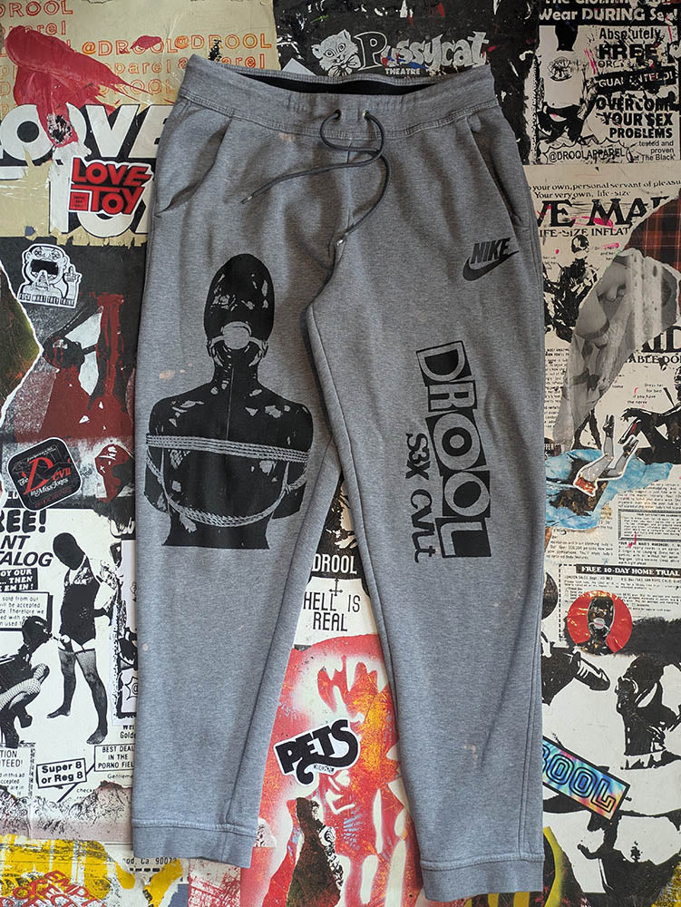 FOMO Collection DISTRESSED Nike Manifesto Joggers  - Large(Waist = 30" - Inseam = 28" - Length = 38") - 1028